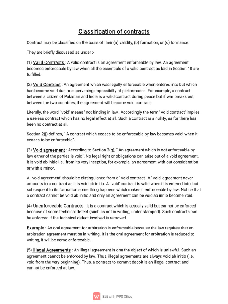 Httpsmonad Edu Inimgmediauploadsclassification20of20contracts PDF | PDF