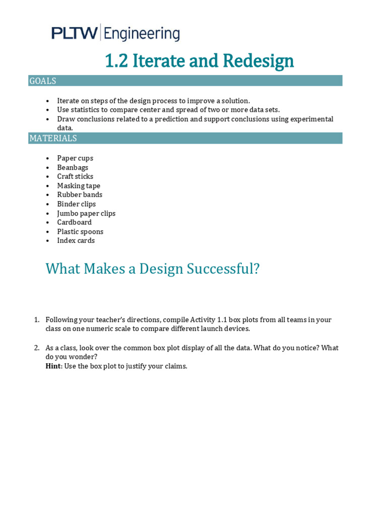 1.2 - Iterate and Redesign (Completed) | PDF