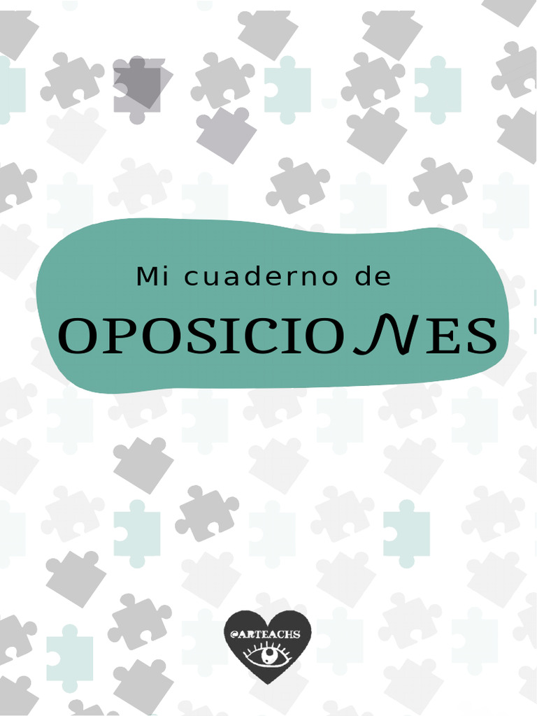 Cuaderno de Oposiciones - ARTEACHS | PDF