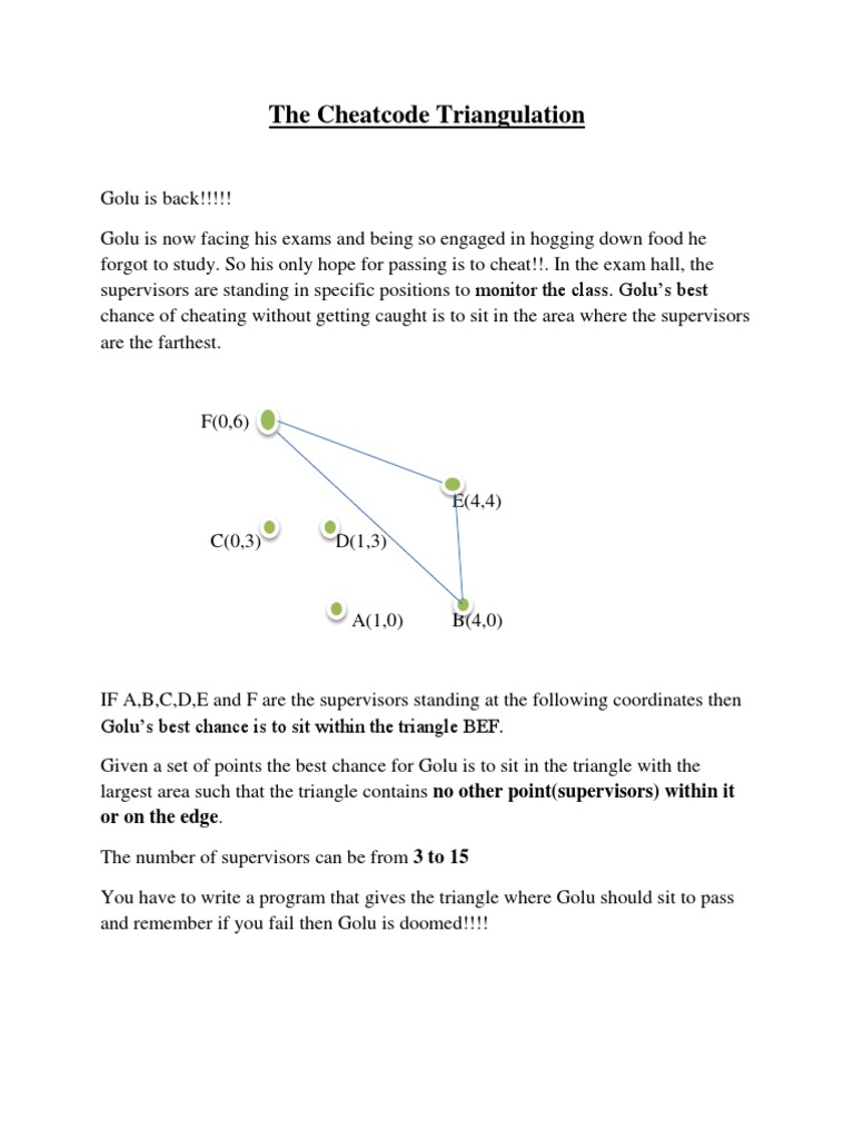 The Cheatcode Triangulation | PDF