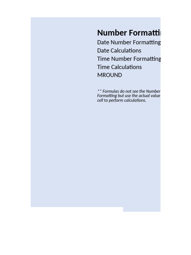 Date And Time Number