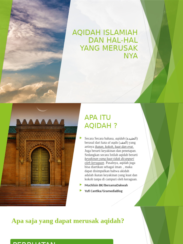 Presentasi Aqidah Islamiah | PDF