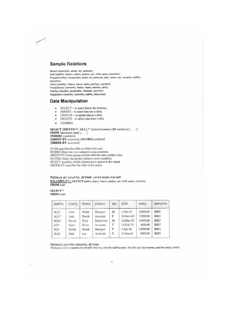 SQL | PDF