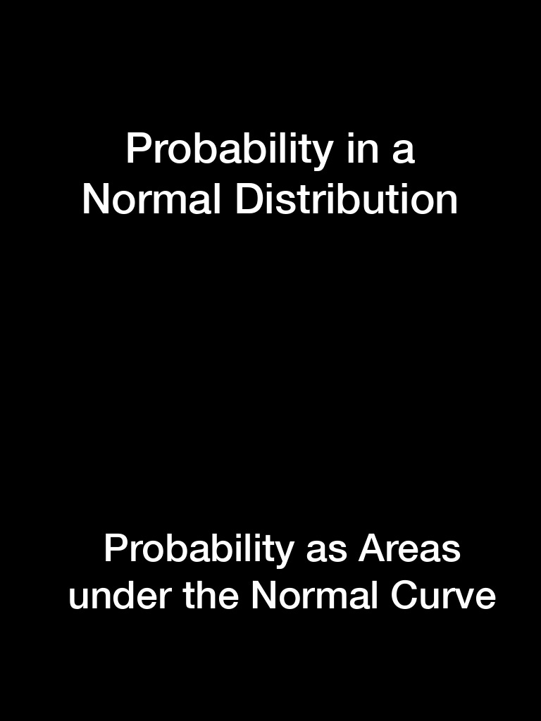 04 - Probability Normal Distribution | PDF