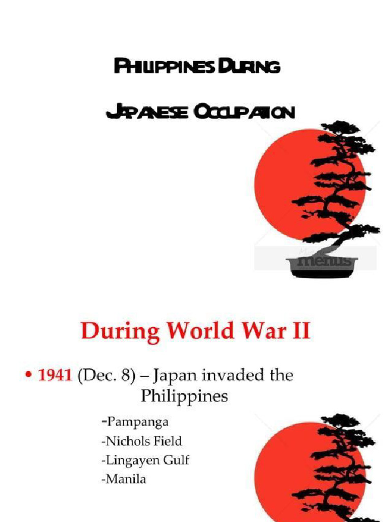 Japanese Occupation | PDF