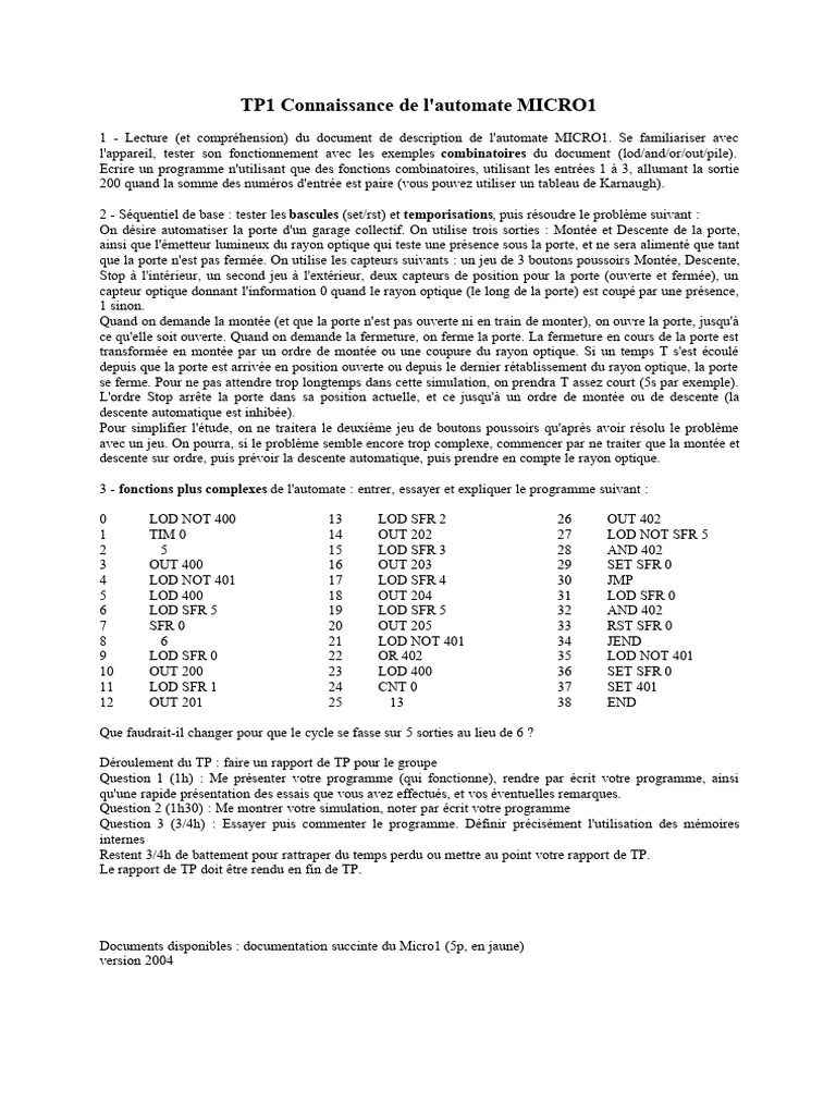 tp1 Iup | PDF