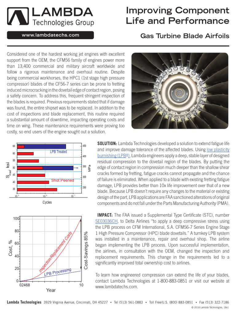 Gas Turbine Blades Case Study CFM56 | PDF