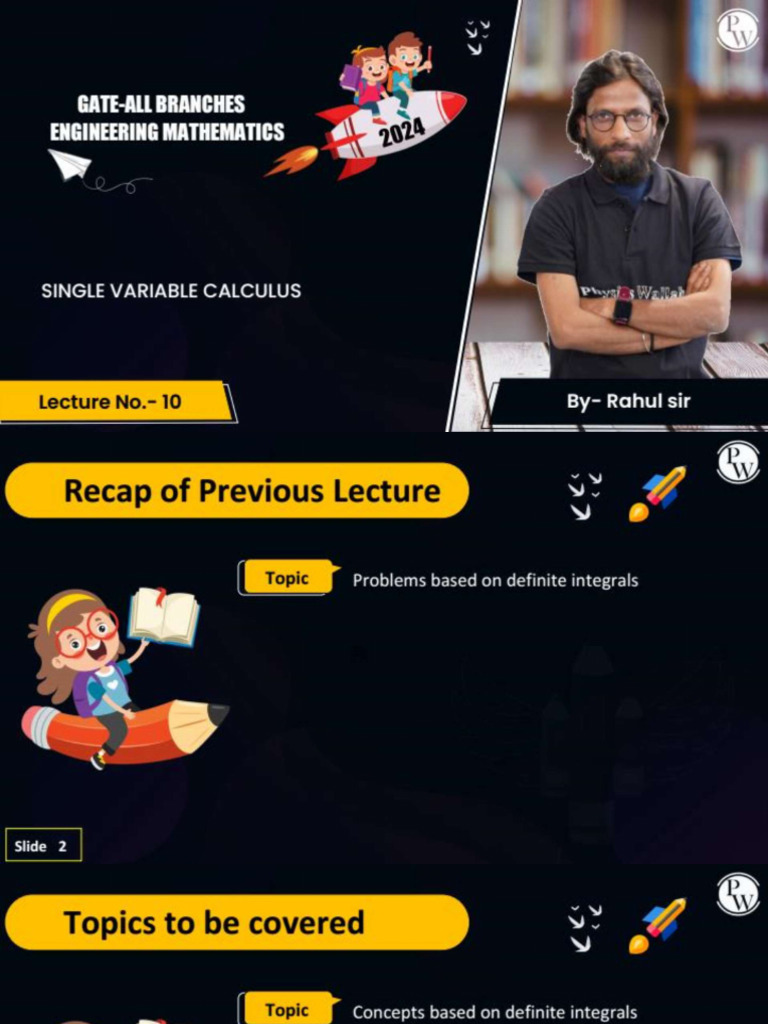 Single variable calculus 10 class notes by rahul joshi sir pdf