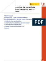 Escribir Es Reescribir. La Reescritura en Las Secuencias Didácticas para La Expresión Escrita. Joaquim Dolz y Bernard Schneuwly