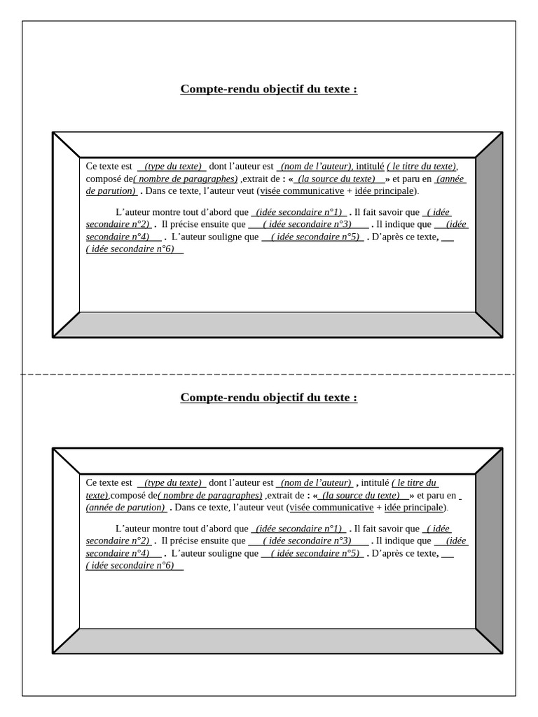 Compte Rendu Modele | PDF