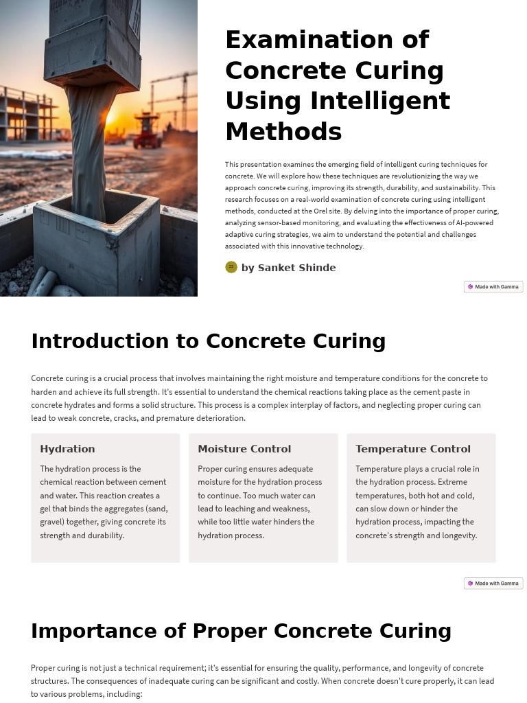 Examination of Concrete Curing Using Intelligent Methods | PDF