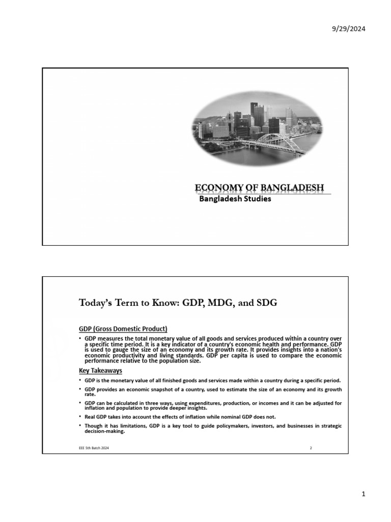 Economy of Bangladesh | PDF