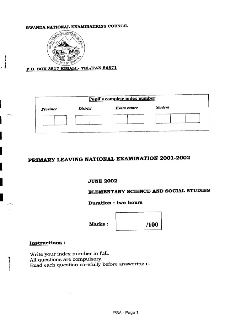 2002 SET Social Studies Primary | PDF