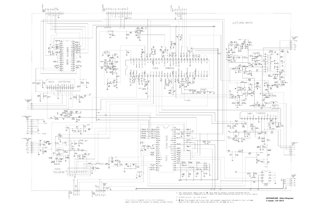 MCR66R400 (Main Diagram) Chassis: CH-10C5 | PDF | Technology & Engineering