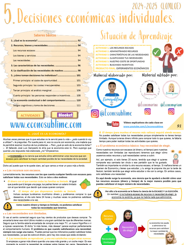 Libro Economia Tema 1 | PDF