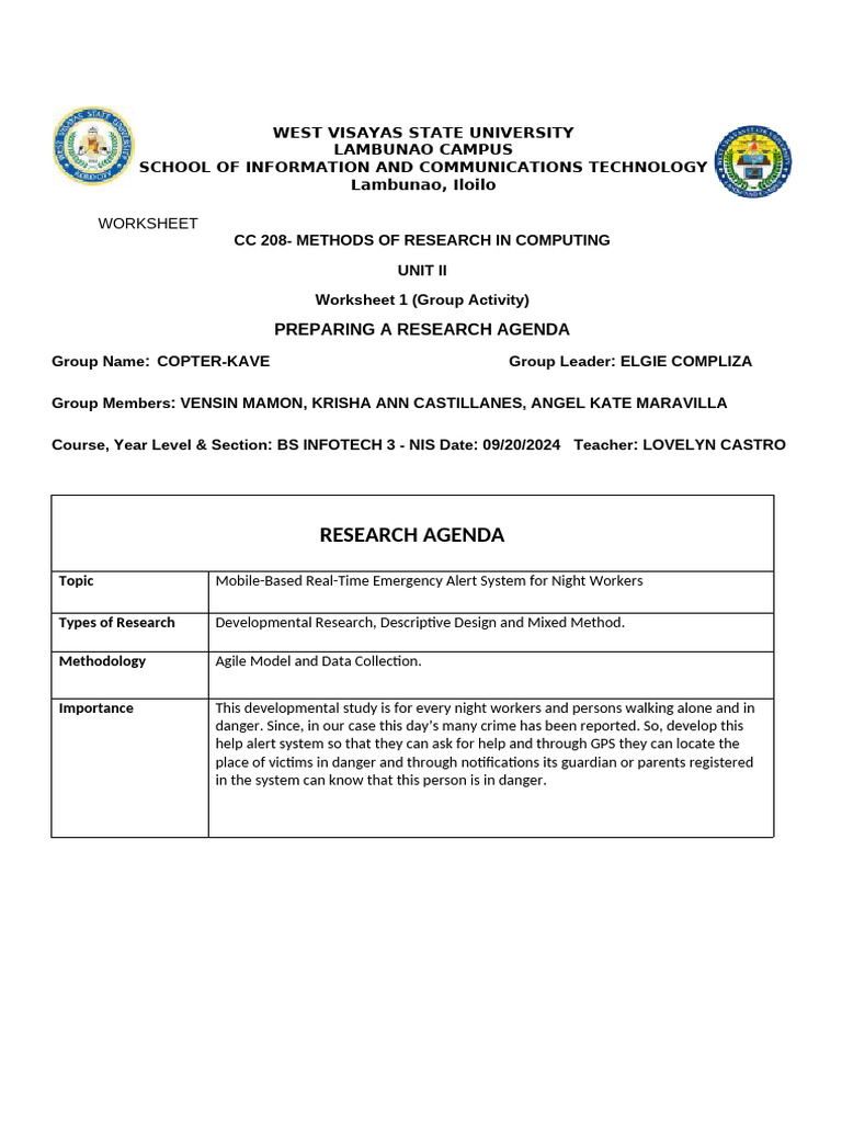Group Activity 1 - Unit 2 | PDF