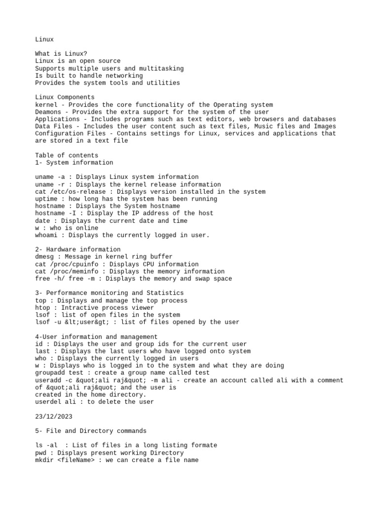 Linux pdf