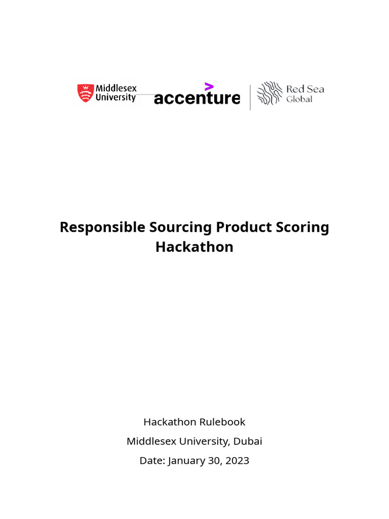 Hackathon Rulebook Draft VF | PDF