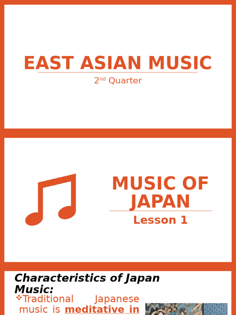 East Asian Music8 - 2nd Quarter | PDF
