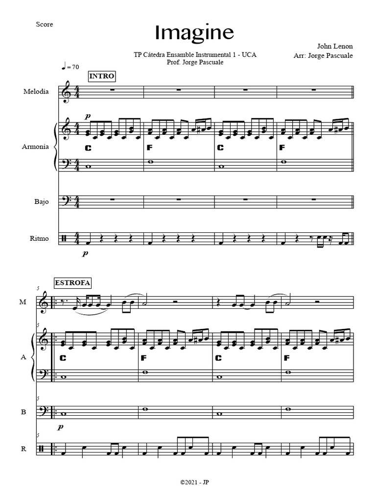 EX1 - ENS INST 1 - Imagine SCORE | PDF
