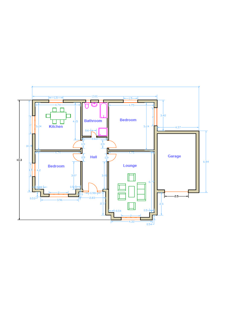 Ground Floor-Model 1 | PDF