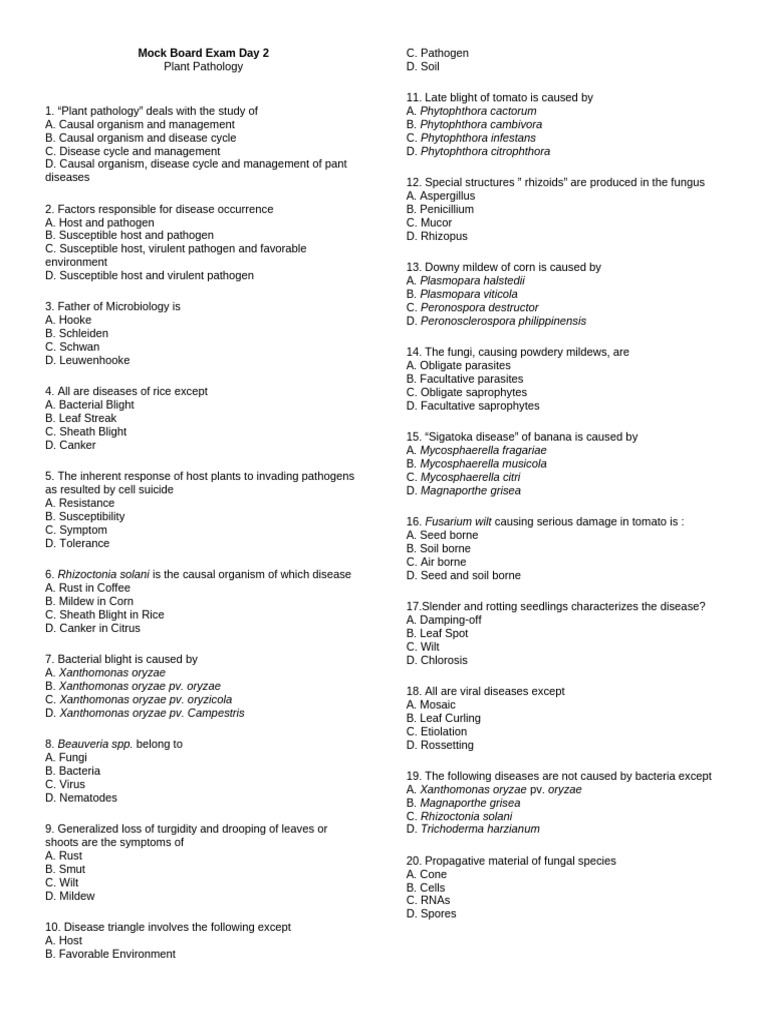 Mock Board Exam Day 2 | PDF