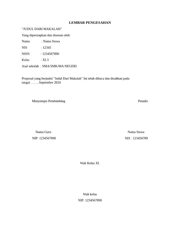 Template Lembar Pengesahan PDF