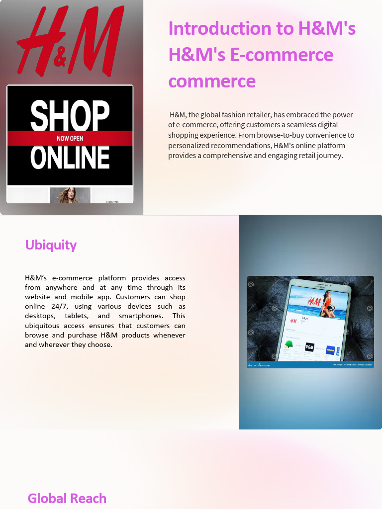 Introduction To H&M's H&M's E-Commerce Commerce | PDF