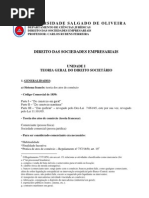 Apostila de Dir. Das Sociedades is
