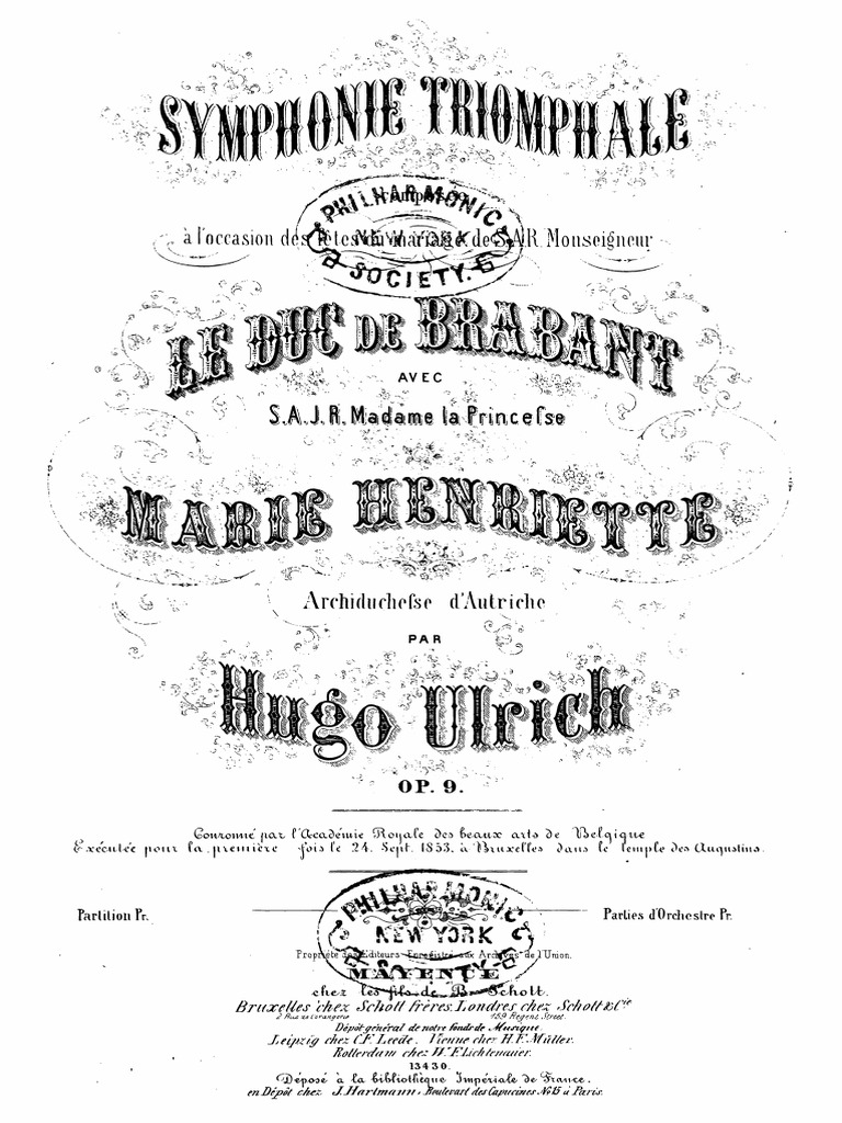 Hugo Ulrich Symphonie Triomphale, Op.9 Fullscore | PDF