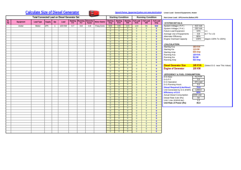 D.G Size Calculation (1.8.23) PDF
