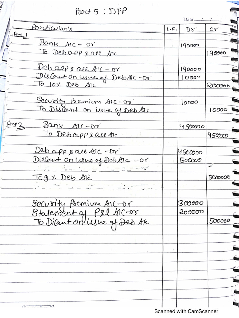 Issue Of Debentures Part 5 Pdf
