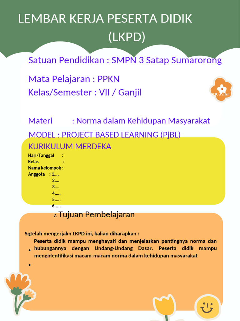 LKPD Lembar Kerja Peserta Didik | PDF