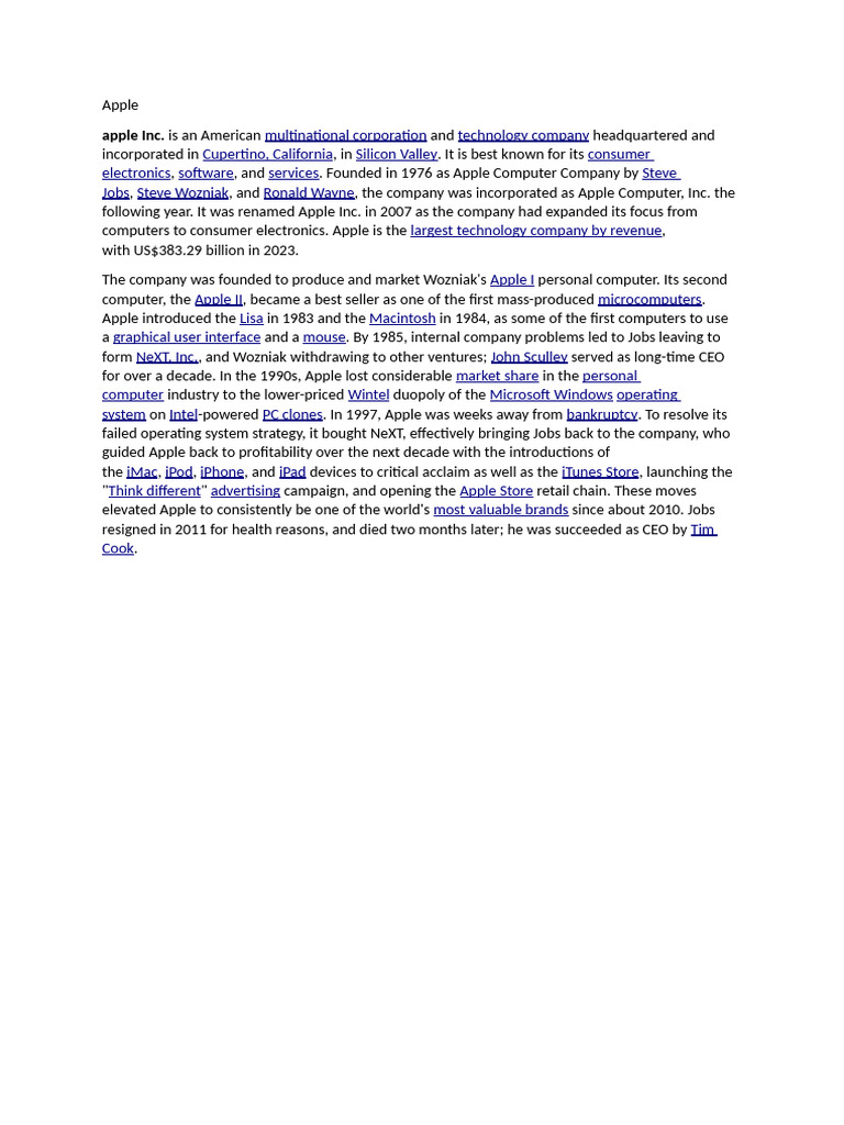 Apple | PDF