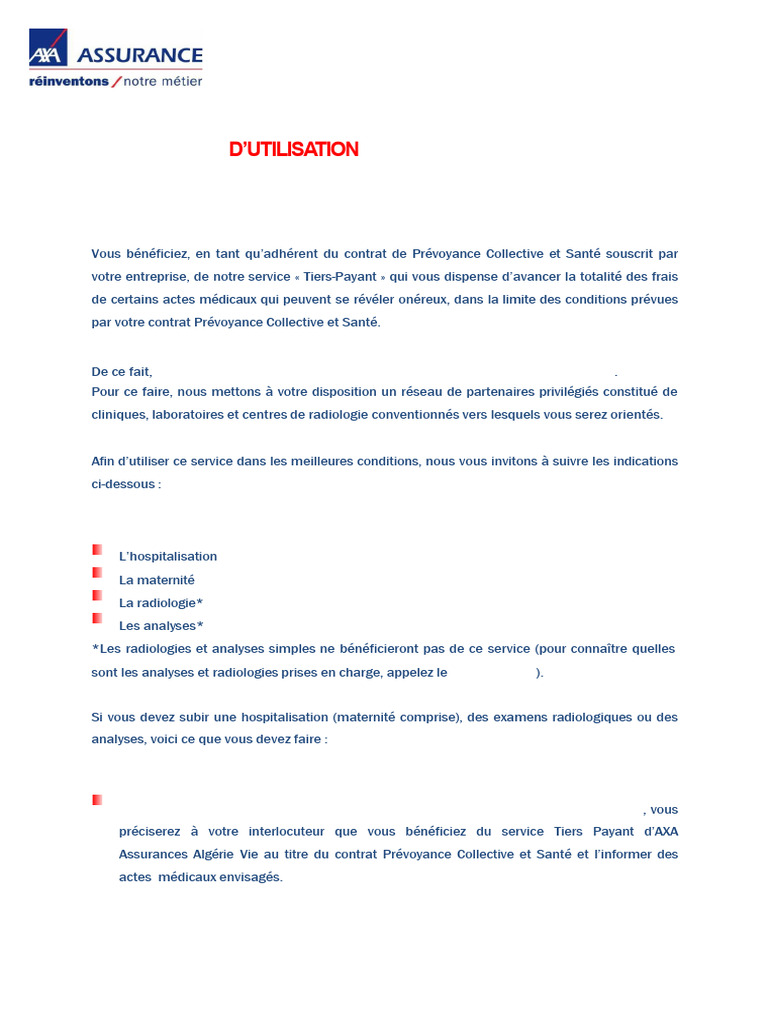 TIERS PAYANT TIERS GARANT intelligence overview