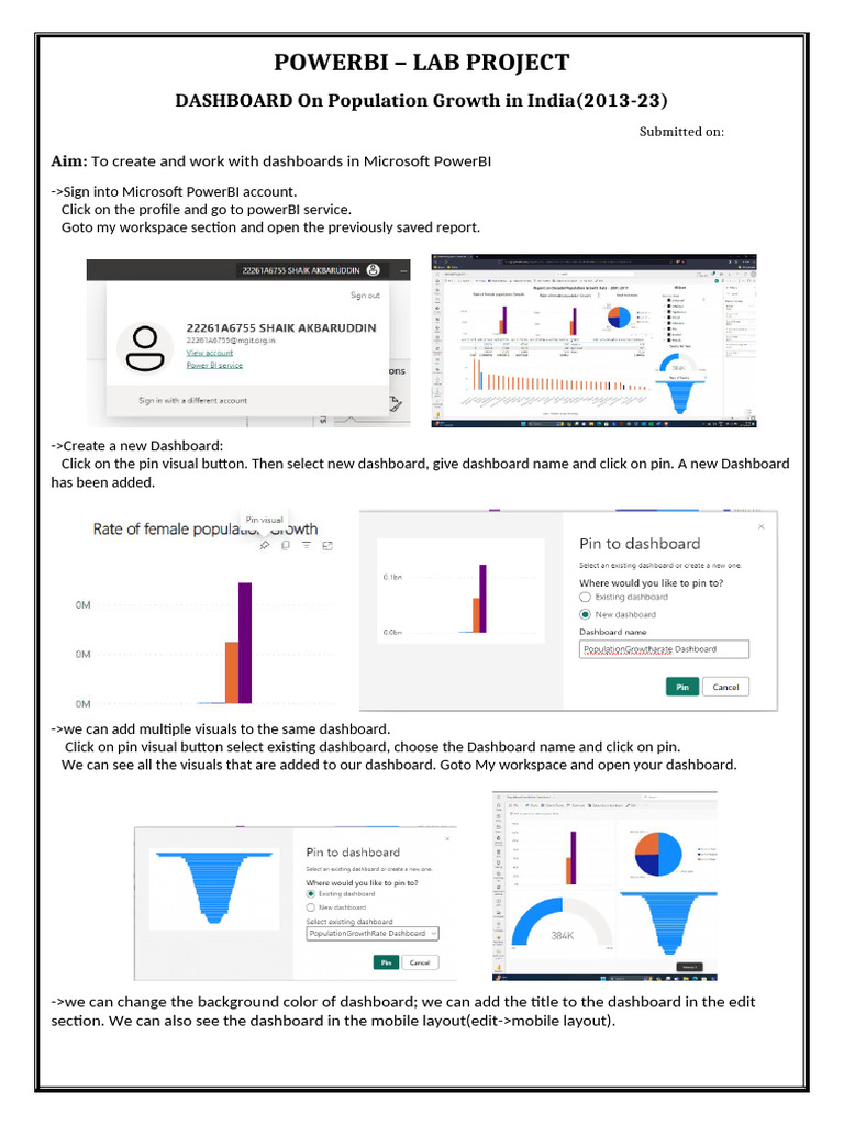 powerBI Exp 7 Dashboard | PDF