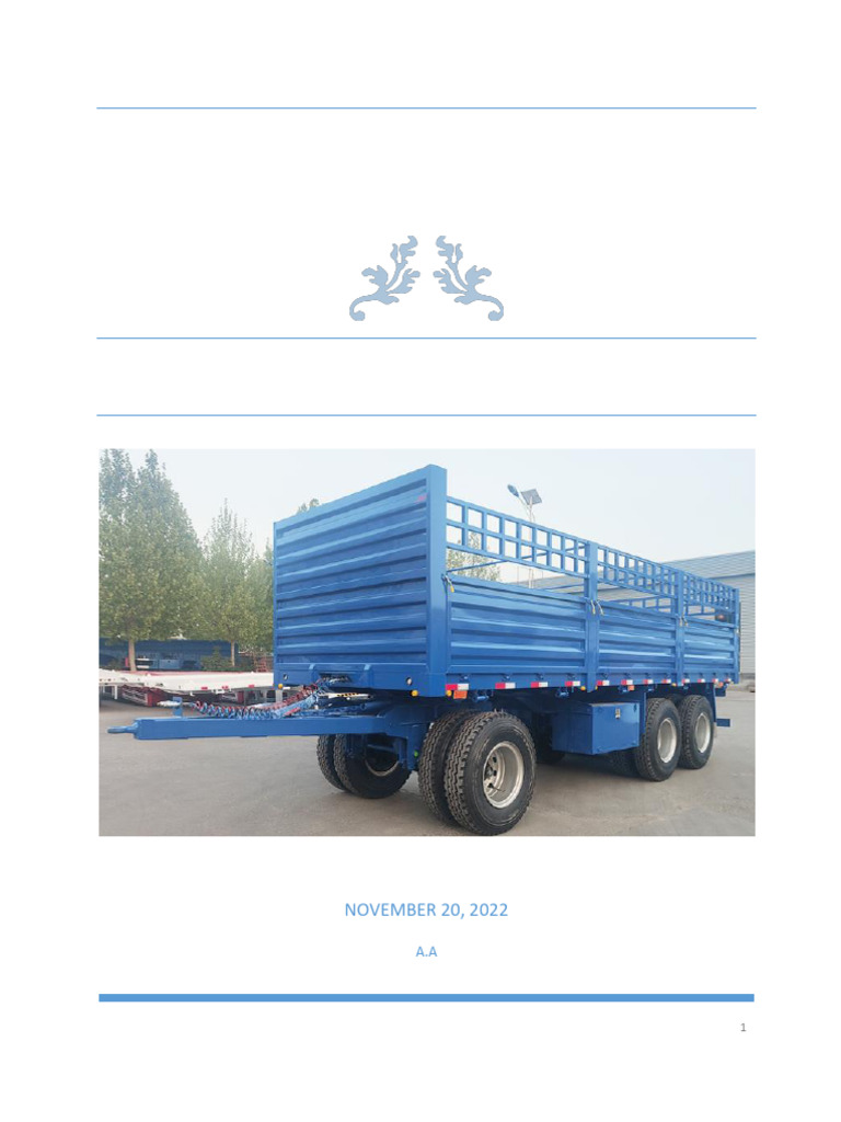 2) Profile On Manufacturing of TRAILERS AND SEMI TRAILERS | PDF