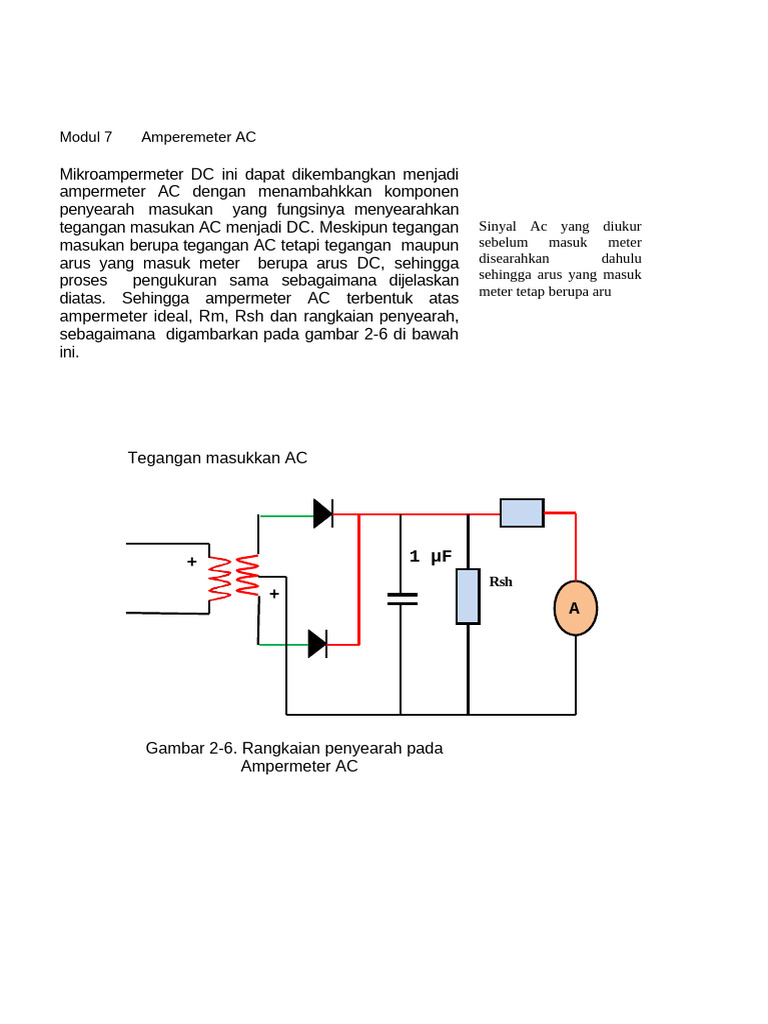 Modul 7 Amperemeter AC | PDF