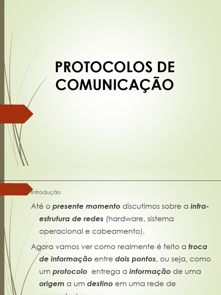 Aula 5 - Protocolos de Comunicação | PDF