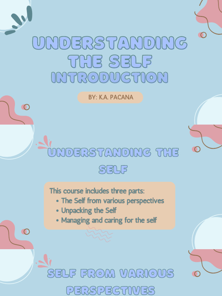 Lesson 1 Philosophical Perspectives Of The Self Part 1 Pdf