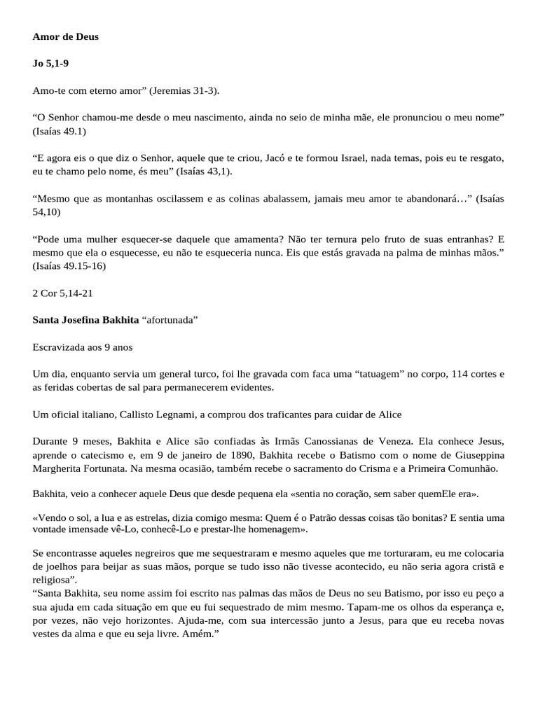 Amor De Deus Pdf