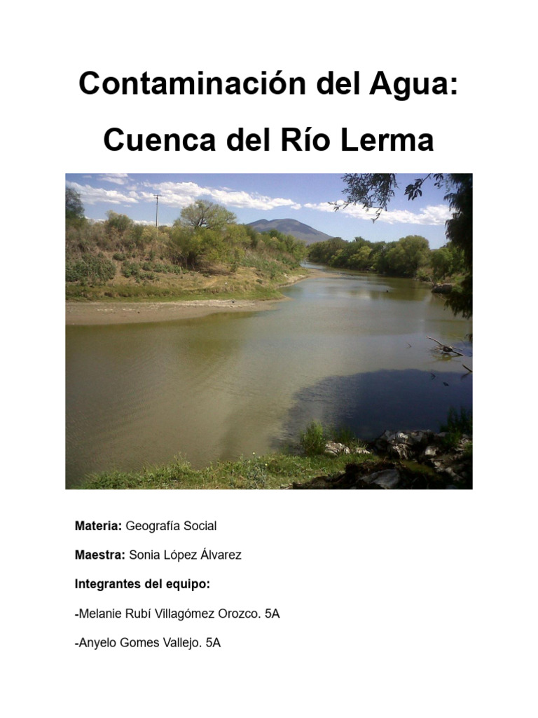 Contaminación y soluciones del Río Lerma | PDF | Agua | Contaminación