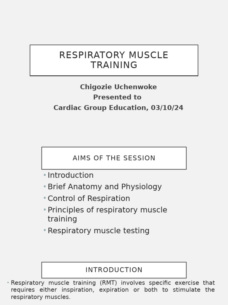 Respiratory MuscLE TRAINING | PDF