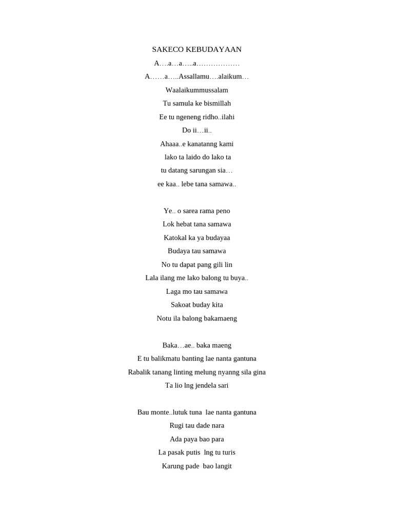Sakeco Kebudayaan | PDF