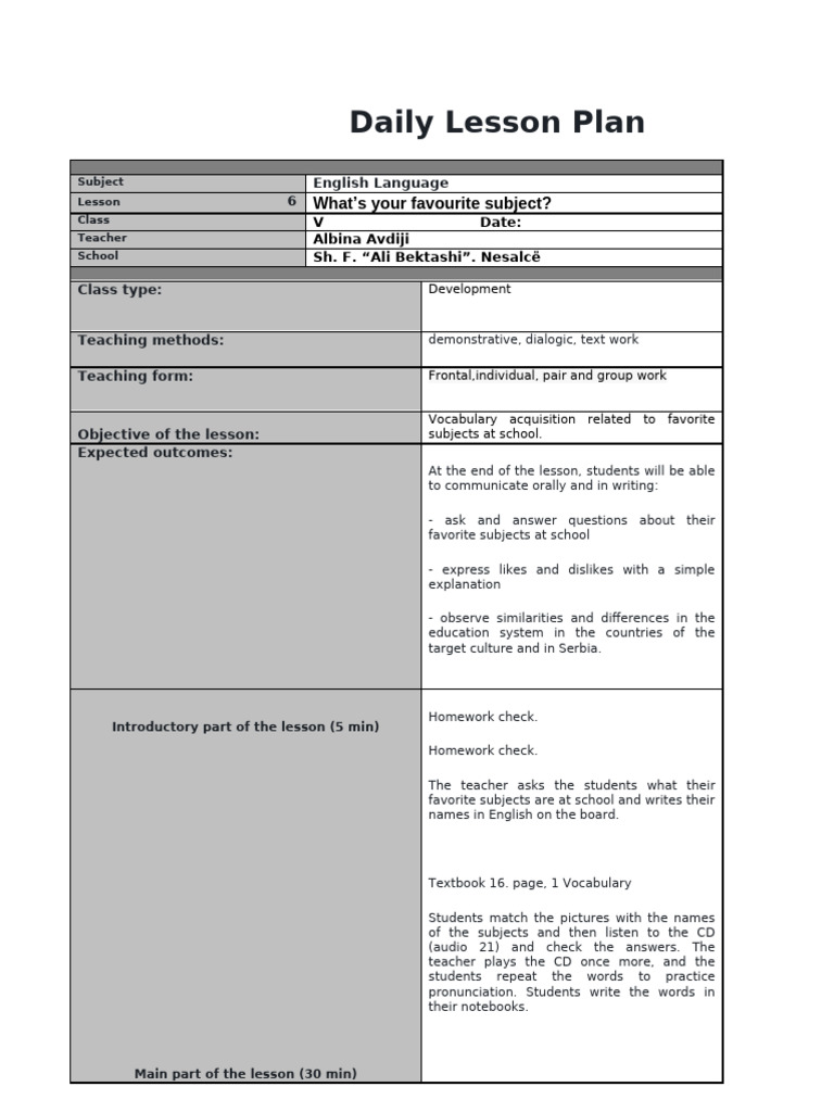 Daily Prep. | PDF