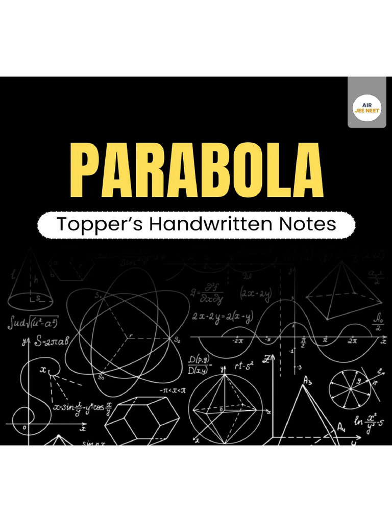 Parabola Topper's Handwritten Short Notes | PDF