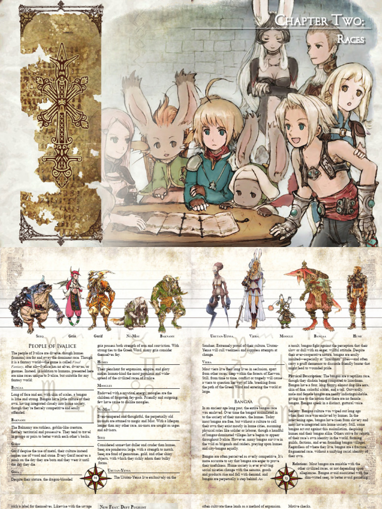 Ivalice Races Pathfinder PDF