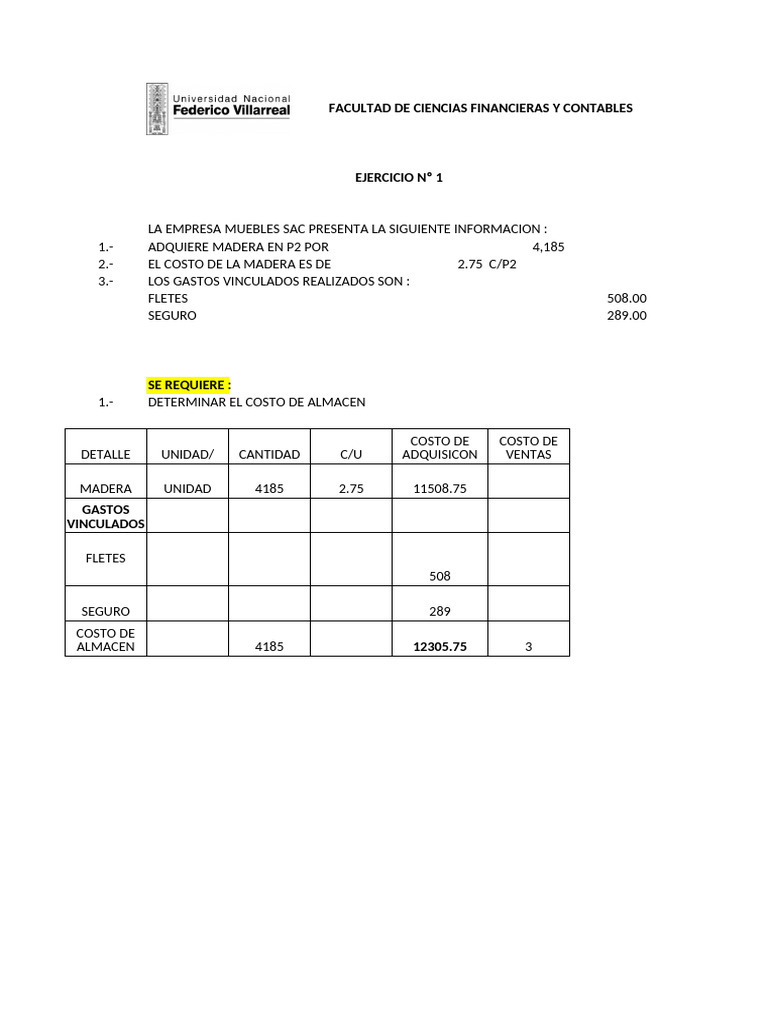 Ejercicios 1 | PDF