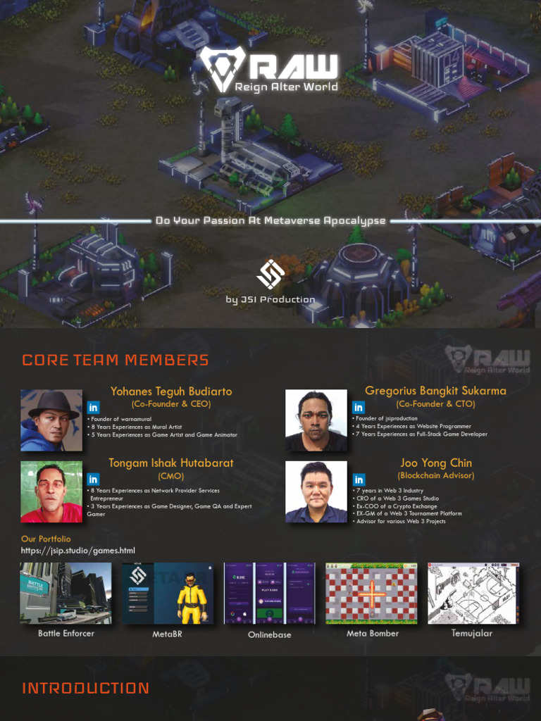 Raw Pitch Deck | PDF