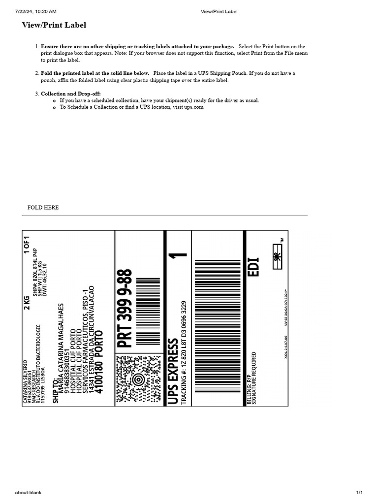 View - Print Label | PDF